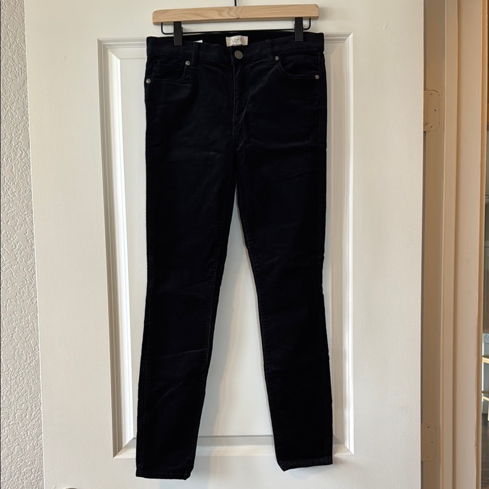 LOFT Black Skinny Corduroy Pants